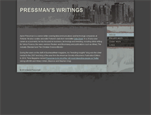 Tablet Screenshot of aaronpressman.com